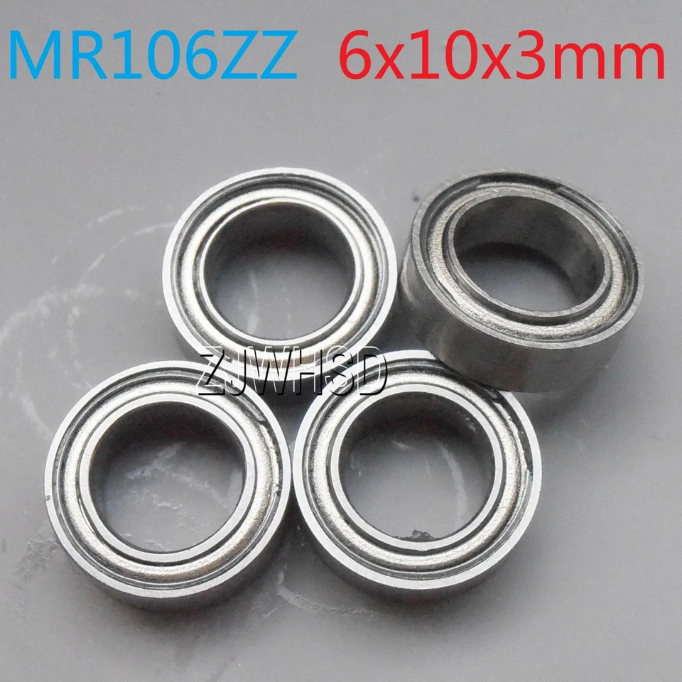 4pcs MR106zz Sealed Bearing 6 x 10 x 3 mm for TAMIYA TRAXXAS ALIGN RC Hobby DIY - Image 1 of 1