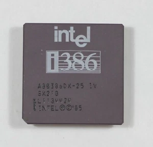 386 CPU - Intel i386 A80386DX-25 - SX218 - 80386 - TESTED - Picture 1 of 2
