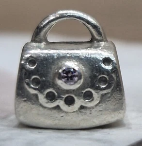 Genuine Pandora Pink Scalloped Purse Handbag Charm ALE 925 #790309PCZ - Picture 1 of 4