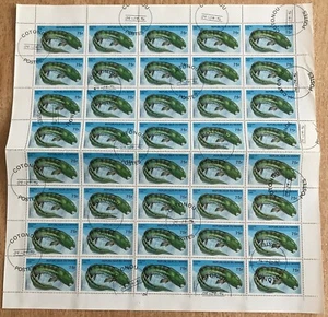 Hoja Dunkleosteus 1996 peces extintos Fauna K66 Benín /75f/ - Imagen 1 de 2