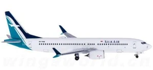 1:400 AeroClassics SILK AIR Boeing 737 MAX 8 Passenger Airplane Diecast Model - Picture 1 of 4