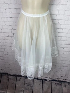 Betty Dain Vintage Schürze Damen weiß Spitze Netz Made in USA (DAG) - Bild 1 von 7