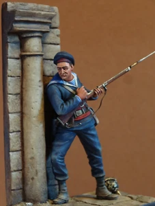 Fusilier marin Franco-Prussian War 54mm Painted Toy Soldier Pre-Sale | Art - Bild 1 von 2