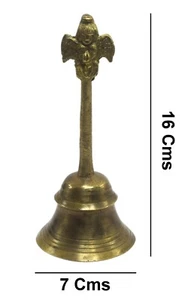 Vintage Hindu Worship Bell God Garuda Figurative Crafted Temple bell. i9-174 - Picture 1 of 8