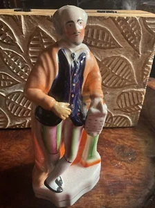 Antike Staffordshire Figur William Shakespeare 19 cm um 1850, neue Hand - Bild 1 von 24