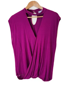 Crave Fame By Almost Famous - Women's Sleeveless Shirt Size XL Burgundy china - Picture 1 of 5