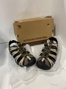 Beige/Brown Unisex Outdoor Sandal - Picture 1 of 8