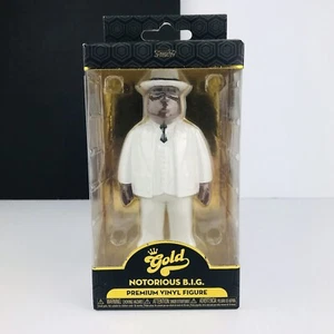 Funko Gold Pop Notorious B.I.G. Premium Vinyl 5 inch Figure White Suit 2021 NEW - Picture 1 of 10