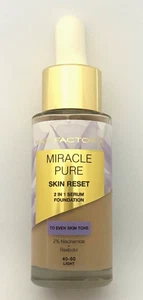 Max Factor Miracle Pure Skin Reset 2 in 1 Serum Foundation, 30ml - 40-60 Light - Bild 1 von 1