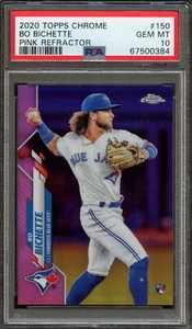 BB - 2020 - Topps Cromo - #150 - Bo Bichette - Rosa Ref - PSA 10 GEM MT - Imagen 1 de 2