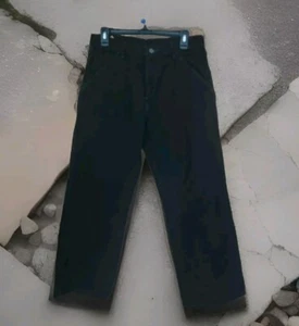VTG WRG Authentic Issue Jeans Co Real Comfort Carpenter Baggy Teens Sz 16 32x28 - Picture 1 of 24