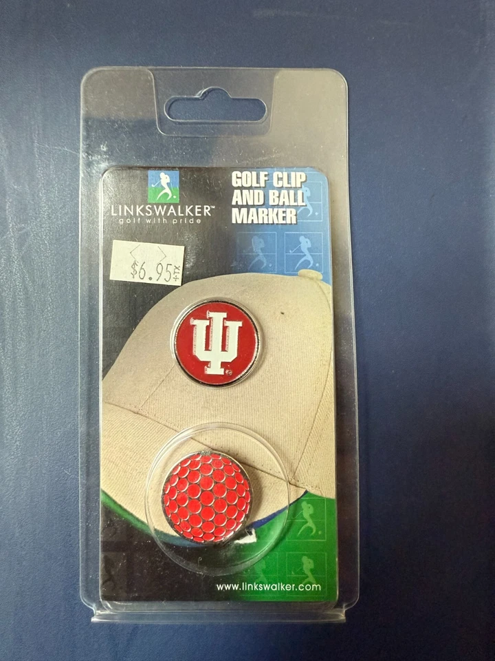 Linkswalker Golf Clip & Ball Marker Indiana University Hoosiers New - image 1 of 1