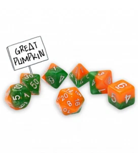 Halfsies Dice: Great Pumpkin (7 die set) GKGH42 - Picture 1 of 1