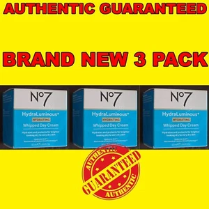No7 HydraLuminous hydrating whipped day cream 1.69oz NEW 3PKS - Picture 1 of 1