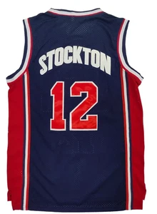 USA TEAM JOHN STOCKTON BASKETBALL Jersey. Basketball Stitched New SMALL - 3XL - Picture 1 of 6