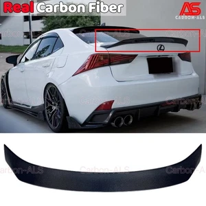 FOR 2014-2020 LEXUS IS200t IS250 IS350 AR STYLE CARBON FIBER TRUNK SPOILER WING - Picture 1 of 13