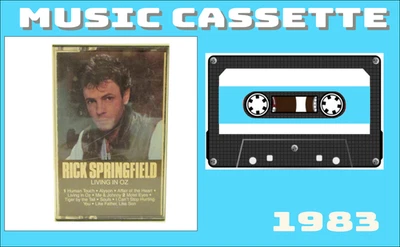 Cassette Tape 1983 - Rick Springfield - Living In Oz - Image 1 of 4