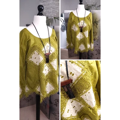 Ladies Lagenlook BOHO loose tunic Hippie STEAMPUNK 14 16 18  PLUS WOMENS - Image 1 of 4