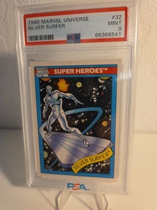 1990 Marvel Universe Silver Surfer PSA 9 - Picture 1 of 2