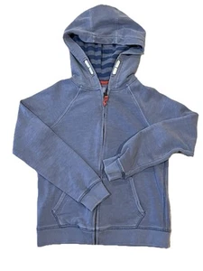 Mini Boden Light Blue Full Zip Hoodie Sweatshirt Pocket Size 9-10 years - Picture 1 of 14