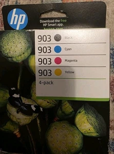 4 HP 903 originali Officejet Pro 6950 6960 6970 6975 nuovi con scatola scadenza marzo 2025 - Foto 1 di 2