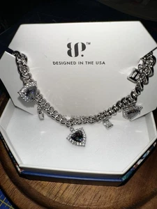 Bomb Party June 2025 Birthday Necklace “Edgy Chic” NK43479 Rhodium - Picture 1 of 7