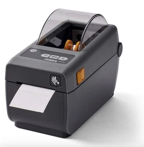 ZEBRA ZD410 Direct Thermal Monochrome Desktop Printer Print Width of 2 in USB Et - Picture 1 of 5