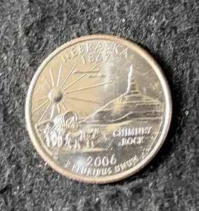 2006-D - Nebraska Quarter Circulated Free Shipping - Picture 1 of 2