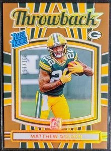 2025 Panini Donruss Football - Matthew Golden Throwback Bronze /100 Rookie (RC) - Bild 1 von 3