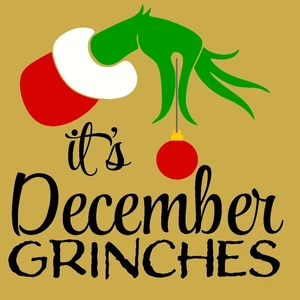 It's December Grinches Stencil reusable for painting signs #9425 - Picture 1 of 3