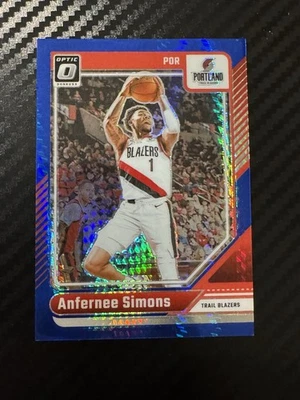 2024-25 Panini Donruss Optic - Anfernee Simons #128 Blue Hyper Prizm /175 - Image 1 of 2