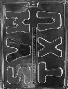 S T U V W X LETTERS 2 3/4 TALL mold Chocolate Candy plaster alphabet soap - Picture 1 of 1