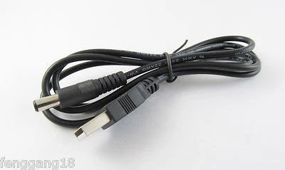 USB 2.0 Male To 5.5 x 2.1mm Plug DC Power Supply Socket Extension Cable Cord 3FT - Image 1 of 2