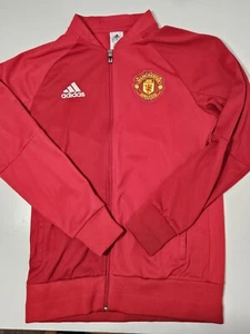 Adidas Manchester United Full Zip Übergangsjacke Rot Herren Medium - Bild 1 von 14
