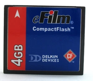 4GB DELKIN DEVICES eFILM COMPACT FLASH CF COMPACTFLASH MEMORY CARD 4 G B - Picture 1 of 1