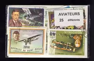 Flieger - Aviators 25 verschiedene Marken gestempelt - Bild 1 von 1