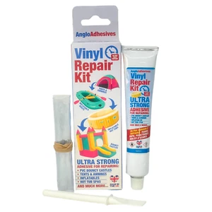AngloAdhesives PVC Vinyl Repair Kit Inflatable Hot Tubs, Pools & Bouncy Castles - Picture 1 of 4
