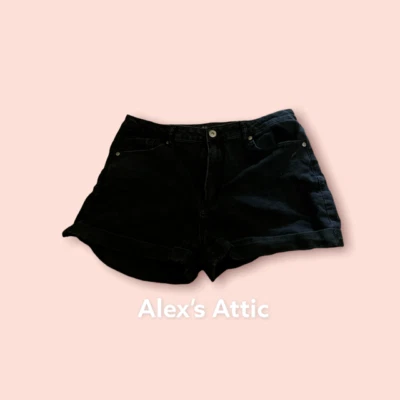 forever 21 jean shorts size 30 pre-owned - Image 1 of 3