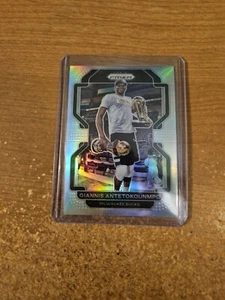 2021-22 PANINI PRIZM BASKETBALL HOLO SILVER #1 GIANNIS ANTETOKOUNMPO BUCKS NM/M - Picture 1 of 2