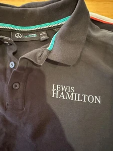 Polo Mercedes Lewis Hamilton F1 - Negro - XXL - Oficial y Australiano F1 - Imagen 1 de 5