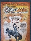 *signed* WYOMING Cheyenne Frontier Days Rodeo poster Bob Coronato vintage cowboy