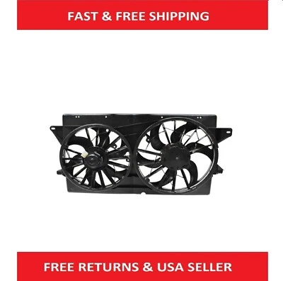 Conjunto de ventilador de refrigeração duplo radiador com motor para 99-03 Ford Windstar - Imagem 1 de 4