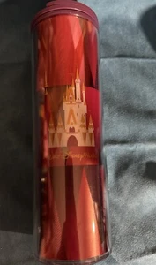 Walt Disney World Cinderella Castle Starbucks 16 oz Travel Tumbler Cup & Lid - Picture 1 of 3