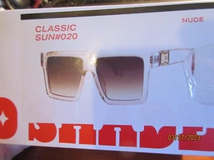 Brand New in Box MAD SHADE Designer Sunglasses Classic Retro SUN S-20 NUDE - Picture 1 of 2