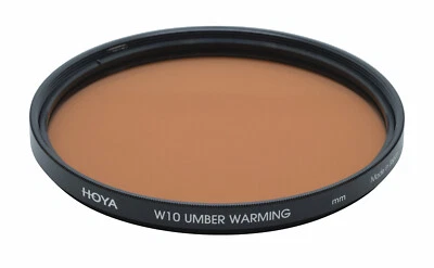 Genuine HOYA W10 UMBER WARMING Filter 52mm,NEW,correct blue cast and adds warmth - Image 1 of 3