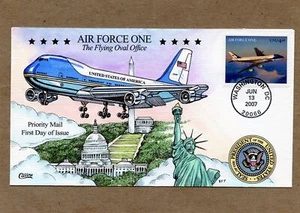 WWLF COLLINS FDC COVER  PRIORITY MAIL $4.60 4144  AIR FORCE ONE  RARE CACHET - Picture 1 of 1