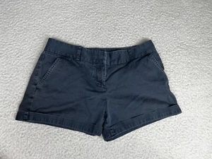 J.Crew Shorts Womens 8 Blue Navy Cotton 3.5 Inseam Preppy Casual Ladies Low Fit - Picture 1 of 11