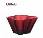 Iittala Alvar Aalto Collection Cranberry Bowl 75 X 140 mm /2.95 x 5.51 Inch NEW