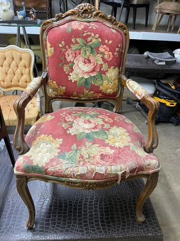 Vintage Armchair Louis XIV 1900s Cover