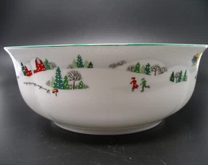 Vtg Lenox Debut Collection 8" Round Vegetable Bowl Sleighride Discontinued - Picture 1 of 7
